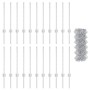 Reja con postes Plateado 0.6 x 25 m Acero