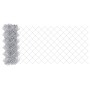 Reja con postes Plateado 0.8 x 25 m Acero