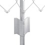 Reja con postes Plateado 0.8 x 25 m Acero