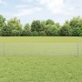 Reja con postes Plateado 0.4 x 10 m Acero