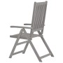Liegende Gartenstühle, 4 Stück, massives graues Akazienholz von vidaXL, Gartenstühle - Ref: Foro24-3065517, Preis: 268,55 €, ...