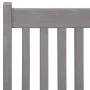 Sillas de jardín reclinables 4 uds madera maciza de acacia gris de vidaXL, Sillas de jardín - Ref: Foro24-3065517, Precio: 24...