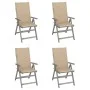 Liegende Gartenstühle, 4 Stück, Kissen aus massivem Akazienholz von vidaXL, Gartenstühle - Ref: Foro24-3065380, Preis: 282,08...