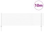 Reja con postes Plateado 0.8 x 10 m Acero