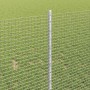 Reja con postes Plateado 1 x 10 m Acero
