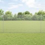 Reja con postes Plateado 1.2 x 10 m Acero