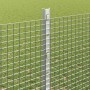 Reja con postes Plateado 1.2 x 10 m Acero