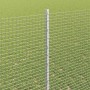 Reja con postes Plateado 1.4 x 10 m Acero