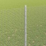 Reja con postes Plateado 1.5 x 10 m Acero