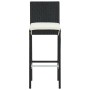 5-teiliges Gartenbar-Möbelset und schwarze Kissen von vidaXL, Gartensets - Ref: Foro24-3064883, Preis: 513,85 €, Rabatt: %