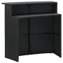 Juego de muebles de bar de jardín de 5 piezas y cojines negro de vidaXL, Conjuntos de jardín - Ref: Foro24-3064883, Precio: 5...