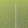 Reja con postes Plateado 1.5 x 10 m Acero