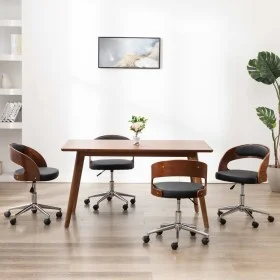 Esszimmerstühle 4 Stück aus gebogenem Holz und Kunstleder von vidaXL, Essstühle - Ref: Foro24-3054909, Preis: 556,98 €, Rabat...