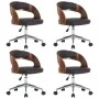 Dining chairs 4 pcs curved wood and synthetic leather by vidaXL, dining chairs - Ref: Foro24-3054909, Price: 556,98 €, Discou...