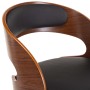 Esszimmerstühle 4 Stück aus gebogenem Holz und Kunstleder von vidaXL, Essstühle - Ref: Foro24-3054909, Preis: 534,07 €, Rabat...