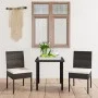 3-teiliges Garten-Ess-Set aus schwarzem synthetischem Rattan von vidaXL, Gartensets - Ref: Foro24-3065693, Preis: 222,88 €, R...