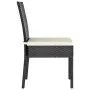 3-Piece Black Synthetic Rattan Garden Dining Set by vidaXL, Garden sets - Ref: Foro24-3065693, Price: 222,88 €, Discount: %
