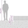 Reja con postes Plateado 0.4 x 25 m Acero