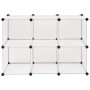 Estantería de cubos con 6 compartimentos blanco