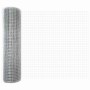 Reja con postes Plateado 0.4 x 25 m Acero