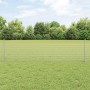 Reja con postes Plateado 0.5 x 25 m Acero