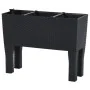 Garden bed PP rattan anthracite gray 60x25x46 cm by vidaXL, Pots and planters - Ref: Foro24-152208, Price: 67,13 €, Discount: %