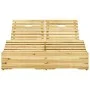 Double sun lounger and cushions in royal blue impregnated pine wood. by vidaXL, Loungers - Ref: Foro24-3065994, Price: 305,20...