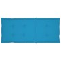 Sillas de jardín 4 uds madera maciza de teca con cojines azules de vidaXL, Sillas de jardín - Ref: Foro24-3065534, Precio: 41...