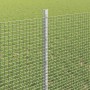 Reja con postes Plateado 0.8 x 25 m Acero