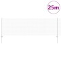 Reja con postes Plateado 0.8 x 25 m Acero