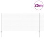 Reja con postes Plateado 1 x 25 m Acero