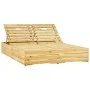 Double lounger and green impregnated pine wood cushions by vidaXL, Loungers - Ref: Foro24-3065974, Price: 319,98 €, Discount: %