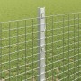 Reja con postes Plateado 1.2 x 25 m Acero