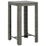 3-teiliges Garten-Barmöbel-Set und graue synthetische Rattankissen von vidaXL, Gartensets - Ref: Foro24-3064776, Preis: 173,7...