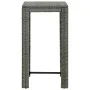 3-teiliges Garten-Barmöbel-Set und graue synthetische Rattankissen von vidaXL, Gartensets - Ref: Foro24-3064776, Preis: 171,7...