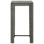 3-teiliges Garten-Barmöbel-Set und graue synthetische Rattankissen von vidaXL, Gartensets - Ref: Foro24-3064776, Preis: 173,7...