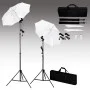 Photo studio kit with backdrop, lamps and umbrella by vidaXL, Flashes and studio lighting - Ref: Foro24-3055084, Price: 109,1...