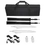 Photo studio kit with backdrop, lamps and umbrella by vidaXL, Flashes and studio lighting - Ref: Foro24-3055084, Price: 109,1...