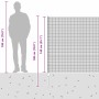 Reja con postes Plateado 1.4 x 25 m Acero
