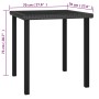 Conjunto de comedor de jardín 3 piezas ratán sintético negro de vidaXL, Conjuntos de jardín - Ref: Foro24-3065705, Precio: 18...