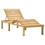 Lounger with green impregnated pinewood cushion by vidaXL, Loungers - Ref: Foro24-3065854, Price: 129,22 €, Discount: %