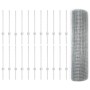 Reja con postes Plateado 0.5 x 50 m Acero