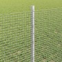 Reja con postes Plateado 0.6 x 50 m Acero