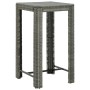 5-teiliges Gartenbar-Möbelset und Kissen synthetisches Rattangrau von vidaXL, Gartensets - Ref: Foro24-3064779, Preis: 231,64...