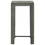 5-teiliges Gartenbar-Möbelset und Kissen synthetisches Rattangrau von vidaXL, Gartensets - Ref: Foro24-3064779, Preis: 231,64...