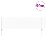 Reja con postes Plateado 0.6 x 50 m Acero
