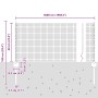 Reja con postes Plateado 0.6 x 50 m Acero