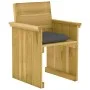 7-piece garden dining table with impregnated pine wood cushions by vidaXL, Garden sets - Ref: Foro24-3065730, Price: 699,86 €...