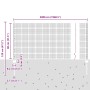Reja con postes Plateado 0.8 x 50 m Acero