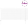 Reja con postes Plateado 1 x 50 m Acero